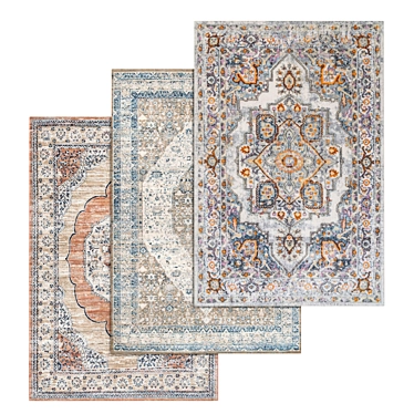 Luxury Carpet Set: High-Quality Textures 3D model image 1 