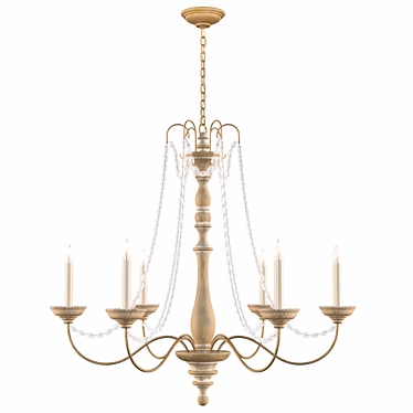 Elegant Flanders Chandelier: Timeless Beauty 3D model image 1 