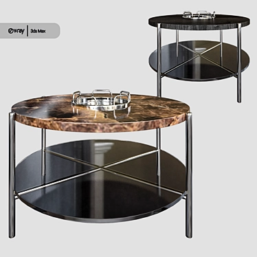 Sleek Wrought Studio Carrillo Coffee Table 3D model image 1 