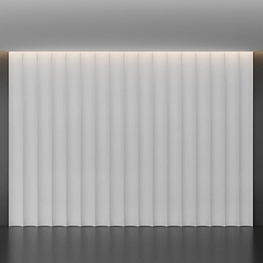 Modern 3D Wall Panel 3D model image 1 