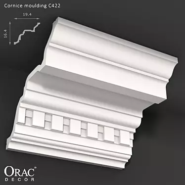 Classic Elegance: OM Cornice C422 3D model image 1 