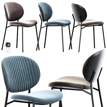 Sleek and Stylish Calligaris Ines Chair 3D model image 1 