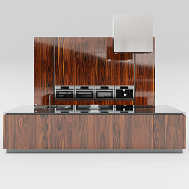 Art Deco Kitchen Set - Soul Wood 3D model image 1 