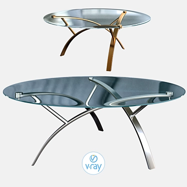 Modern Quandro Coffee Table 3D model image 1 