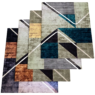 Elegant Grey Rug, 200x300cm 3D model image 1 