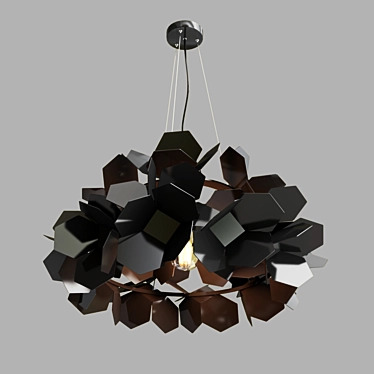 Elegant Hydrangea Design Lamp 3D model image 1 