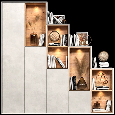 Elegant Storage Solution: Decorative Wardrobe 3D model image 1 