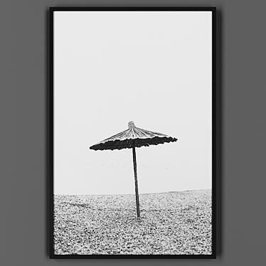 Black Framed Picture 3D model image 1 