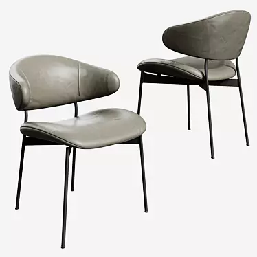 Luz Chair: Sleek and Stylish Seating. 3D model image 1 