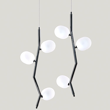 Stylish Branch Pendant Light 3D model image 1 