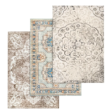 High-Quality Carpet Set 3D model image 1 