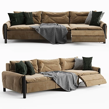 Elon 2015: Stylish Italian Sofa 3D model image 1 