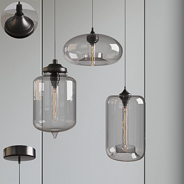 Affordable Pendant Lamps: Sleek and Modern 3D model image 1 