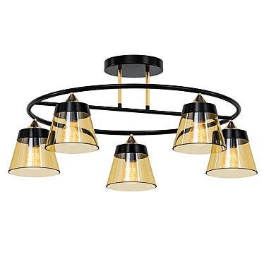 Elegant Sirius Ceiling Chandelier 3D model image 1 