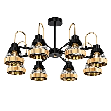 Elegant F-Promo Entresol Chandelier 3D model image 1 