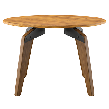 Oscar Round Dining Table: Stylish Elegance by SK Design 3D model image 1 