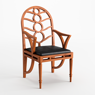 Elegant Circleback Chair: Pure Comfort 3D model image 1 