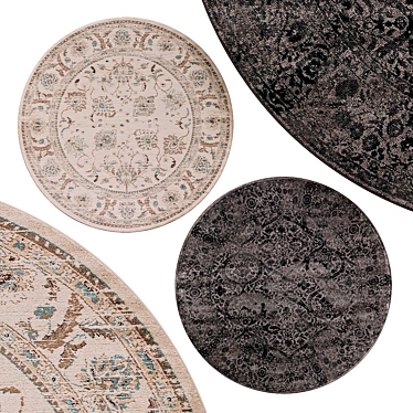 Elegant Circle Rugs | No. 054 3D model image 1 