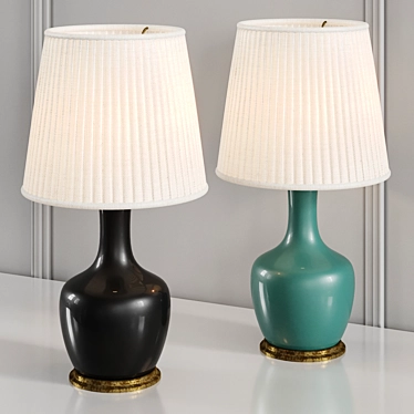 Elegant Rigby Lamp: Porta Romana 3D model image 1 