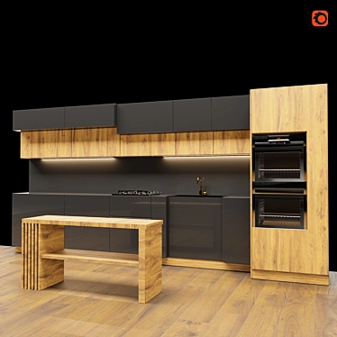 Realistic 3D Kitchen Model 3D model image 1 