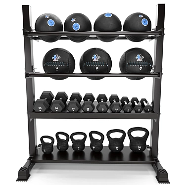 Ultimate Fitness Body Building Set 3D model image 1 