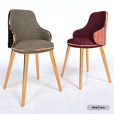 Monro by Sicis: Elegant and Versatile Chair 3D model image 1 