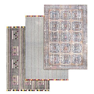 High-Quality Carpets Set 1427 3D model image 1 