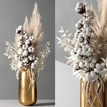 Elegant 10" Decorative Vase 3D model image 1 
