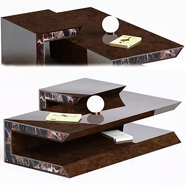 Minimalist BK Table Set 3D model image 1 