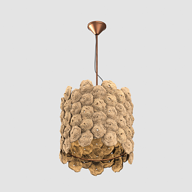 Kenaf Fiber Lamp: Sustainable Illumination with Natural Beauty 3D model image 1 