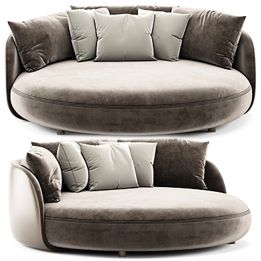 Tiamat Sofa: Chic Comfort for Your Home 3D model image 1 