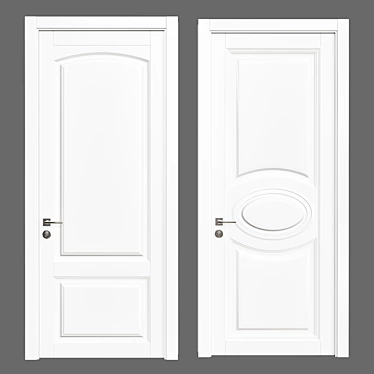 Stylish Interior Door - Door 34 3D model image 1 