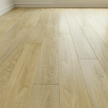Luxury Oak Parquet Flooring 3D model image 1 