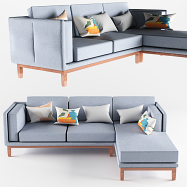 Cozy Comfort Sofa 3D model image 1 
