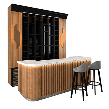 Restaurant Bar 1.1: Modern and Functional 3D model image 1 