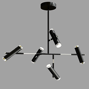 Sleek Achille LED Linear Suspension 3D model image 1 