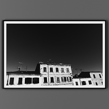 Black Framed Picture 3D model image 1 