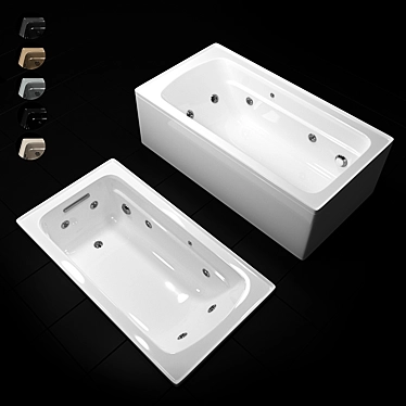 Luxurious Whirlpool Bath by Kohler 3D model image 1 