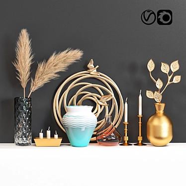 Elegant Decor Set: 2015 Version 3D model image 1 