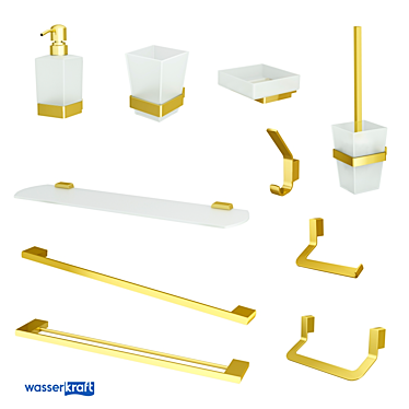 Luxury Gold Bathroom Accessories - Sauer K-7900_ОМ Series 3D model image 1 