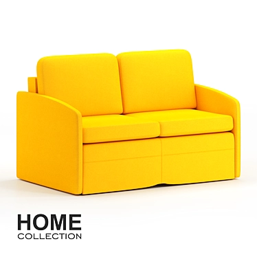 Bjork Mustard 153: Sleek and Stylish 3-Seater Sofa 3D model image 1 