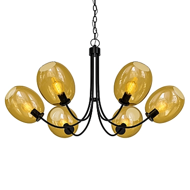 Sleek Metal Glass Balance 3D model image 1 