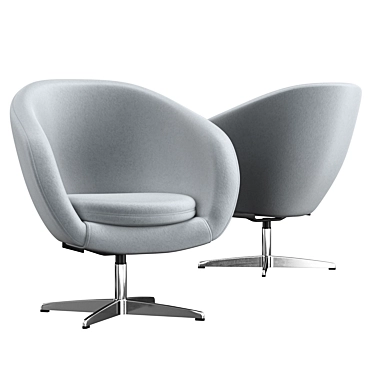 Modern Dani Lounge Chair 3D model image 1 