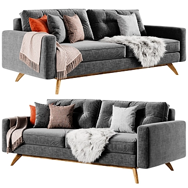 Finely Crafted Alfinch Sofa 3D model image 1 