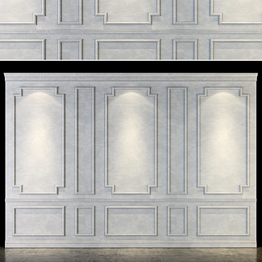 Modern Wall Panel 089 3D model image 1 