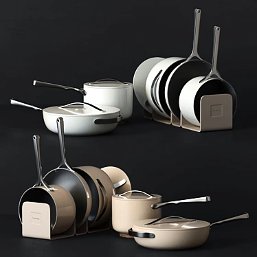 Caraway Kitchen Set: White & Cream 3D model image 1 