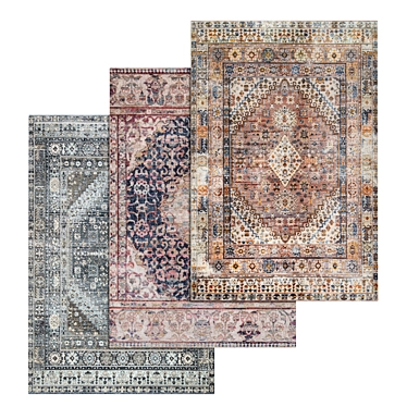 Premium Rug Set | High-Quality Textures 3D model image 1 