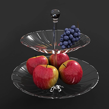 Elegant Fruit Vase 3D model image 1 