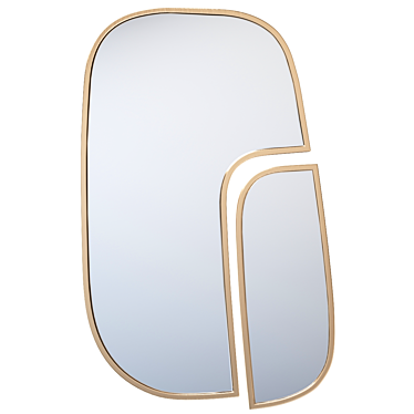 Vintage Brass Mirror Set, Iodus 3D model image 1 
