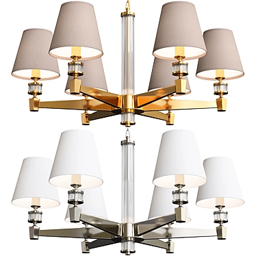 MW-Light DelRey 6 - Stylish Adjustable Chandelier 3D model image 1 